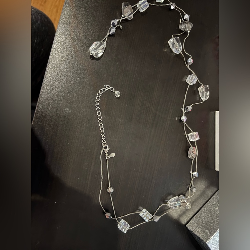 Silver Crystal Necklace